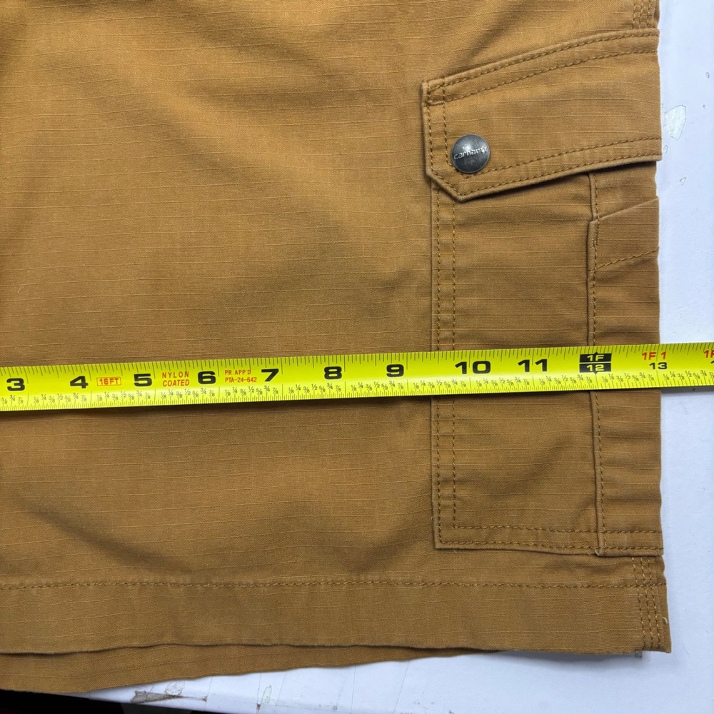 Carhartt BS4727-M Rugged Flex Relaxed Fit Ripstop Cargo‎ Work Shorts Brown 40 - Picture 6 of 10